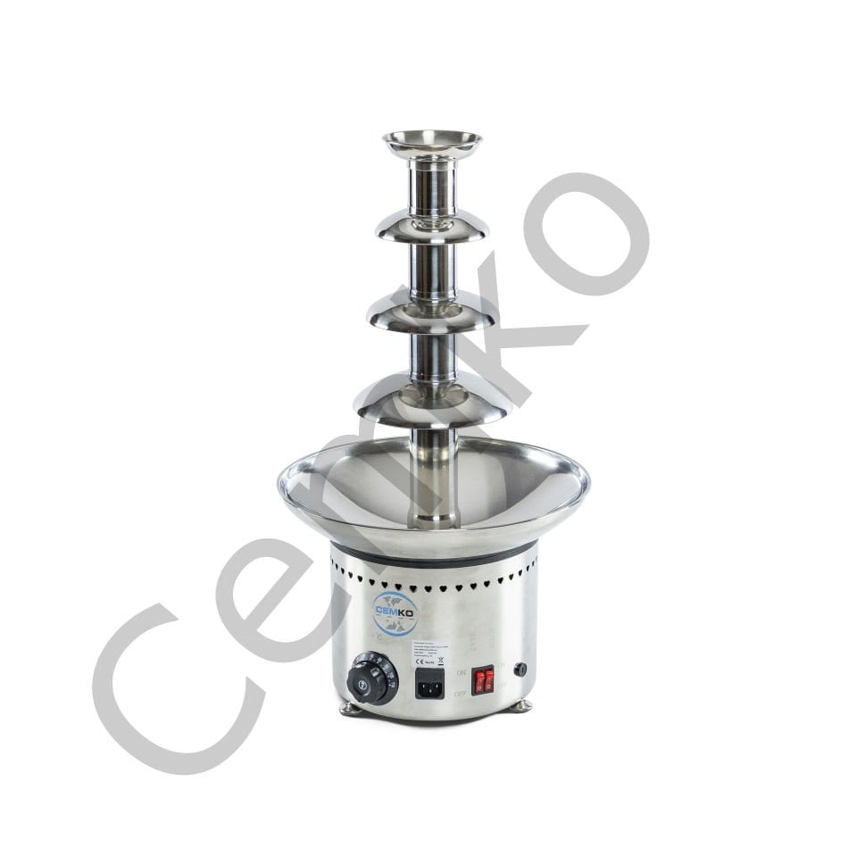 Çikolata Şelalesi Makinesi 4 Katlı 5 Kg Çikolata Kapasiteli (Model Güngören)