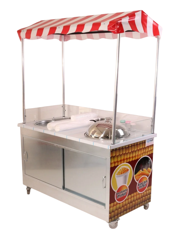 Özel Üretim Dörtlü Konsept Mısır Arabası (Model Çorum) 60x120