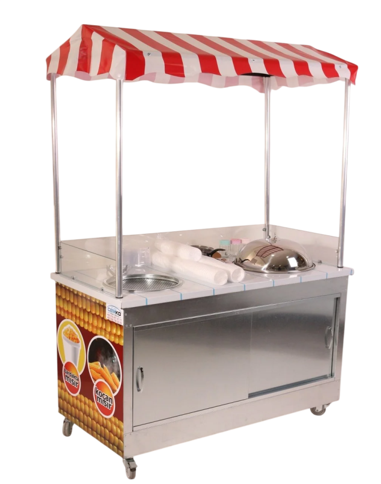 Özel Üretim Dörtlü Konsept Mısır Arabası (Model Çorum) 60x120