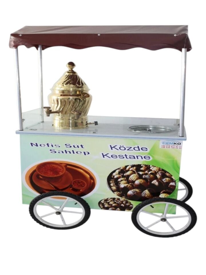 Tekerlekli Közde Kestane ve Sahlep Tezgahı (Model Diyarbakır)