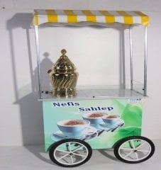 Tekerlekli Tüplü Sıcak Sahlep Tezgahı (Model Erzurum) 60X100