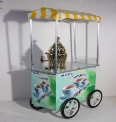 Tekerlekli Tüplü Sıcak Sahlep Tezgahı (Model Erzurum) 60X100