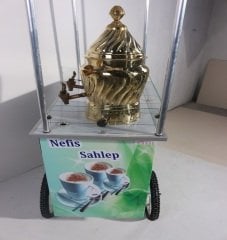 Tekerlekli Tüplü Sıcak Sahlep Tezgahı (Model Erzurum) 60X100