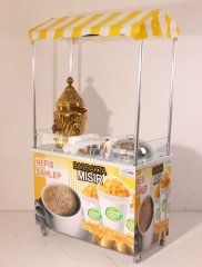 Bakır Sahlep Kazanı ve Bardakta Mısır Arabası (Model Kilis)