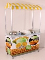 Koçan Mısır ve Bardakta Mısır Arabası (Model Hakkari) 60x120