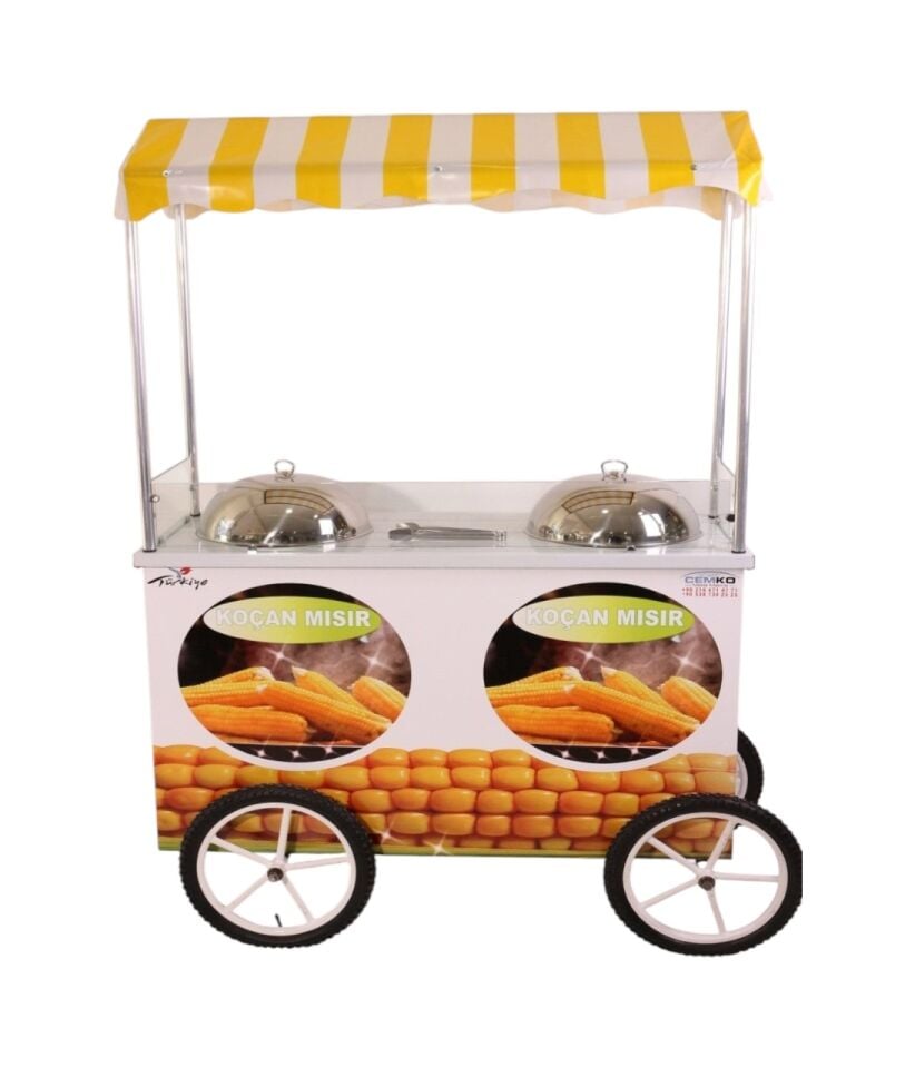 Çift Kazanlı Koçan Mısır Arabası (Model ısparta) 60x120