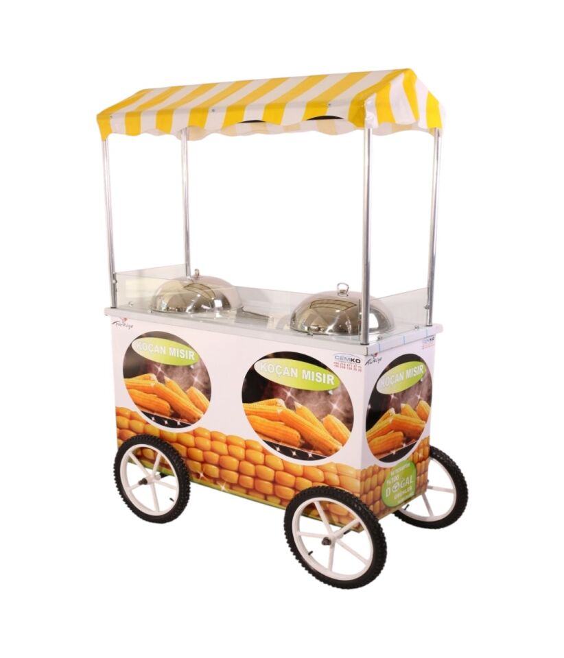 Çift Kazanlı Koçan Mısır Arabası (Model ısparta) 60x120