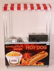 Hotdog Sosisli ve Bardakta Mısır Arabası (Model Kırşehir)