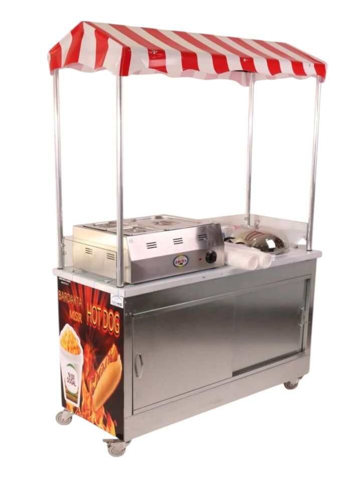 Hotdog Sosisli ve Bardakta Mısır Arabası (Model Kırşehir)