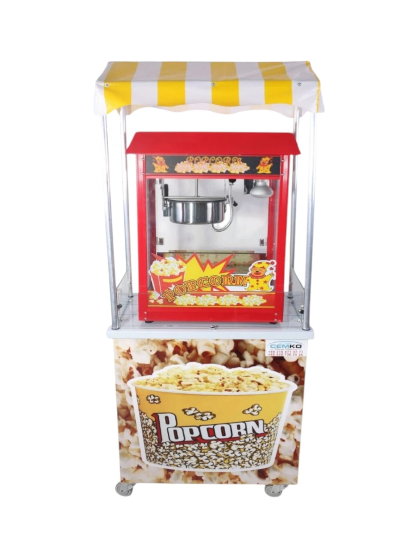 Popcorn (Patlamış Mısır) Arabası (Model Ürgüp) 50X70