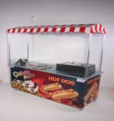 Çubukta Patates ve Hotdog Arabası (Model Dalyan) 65x180