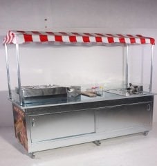 Çubukta Patates ve Hotdog Arabası (Model Dalyan) 65x180