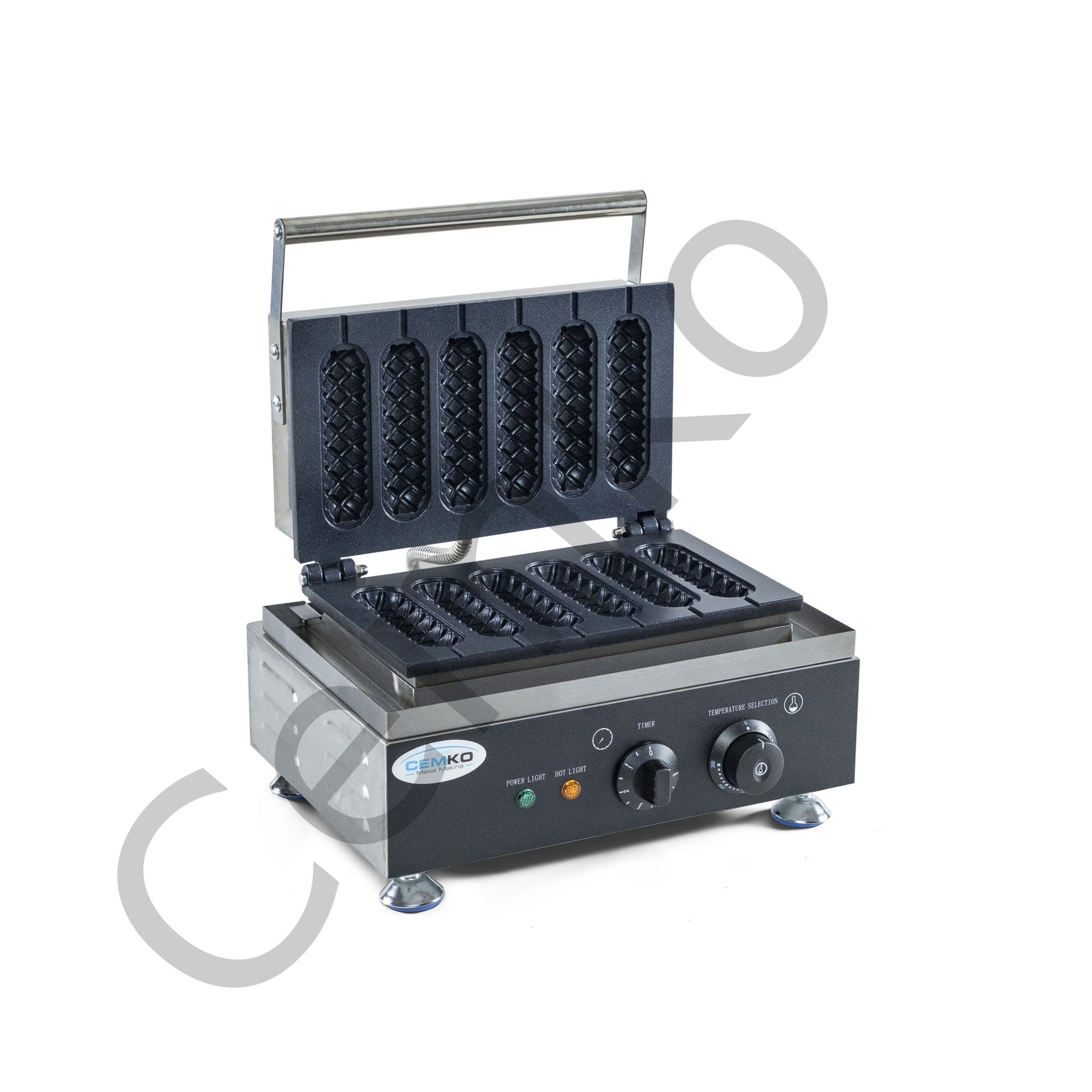 Çubukta Waffle Makinası 6 Gözlü Zaman Ayarlı Türkiyede İlk ve Tek (Model Torbalı)