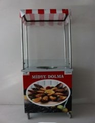 Isıtmalı Midye Dolma Arabası (Model İstinye) 50x70