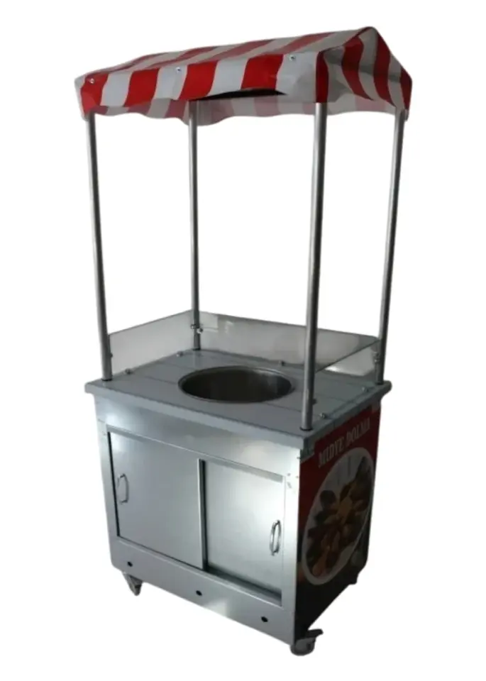 Isıtmalı Midye Dolma Arabası (Model İstinye) 50x70