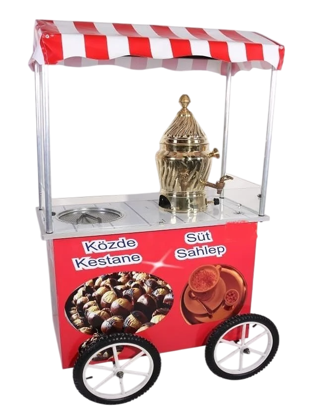 Tüplü Sahlep ve Közde Kestane Arabası (Model Bismil)