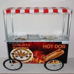 Tekerlekli Çubukta Patates ve Hotdog Tezgahı (Model Çiğli) 60x120
