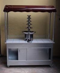 Çıkolata Şelalesi Tezgahı 4 Katlı 60x100 (Model Erciyes)