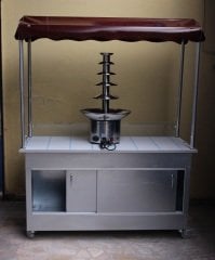 Çıkolata Şelalesi Tezgahı 4 Katlı 60x100 (Model Erciyes)