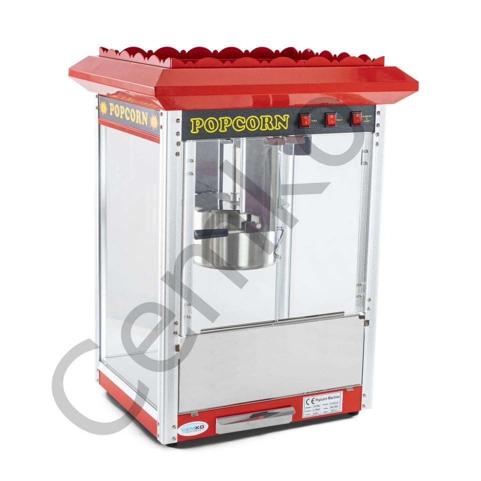 Popcorn Mısır Patlatma Makinası 6 Kilo Kapasiteli (Model İvrindi)