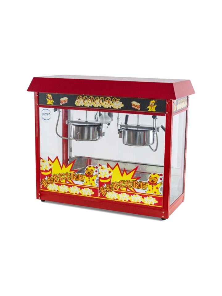 Popcorn Mısır Patlatma Makinası Çift Tavalı (Model Iğdır)