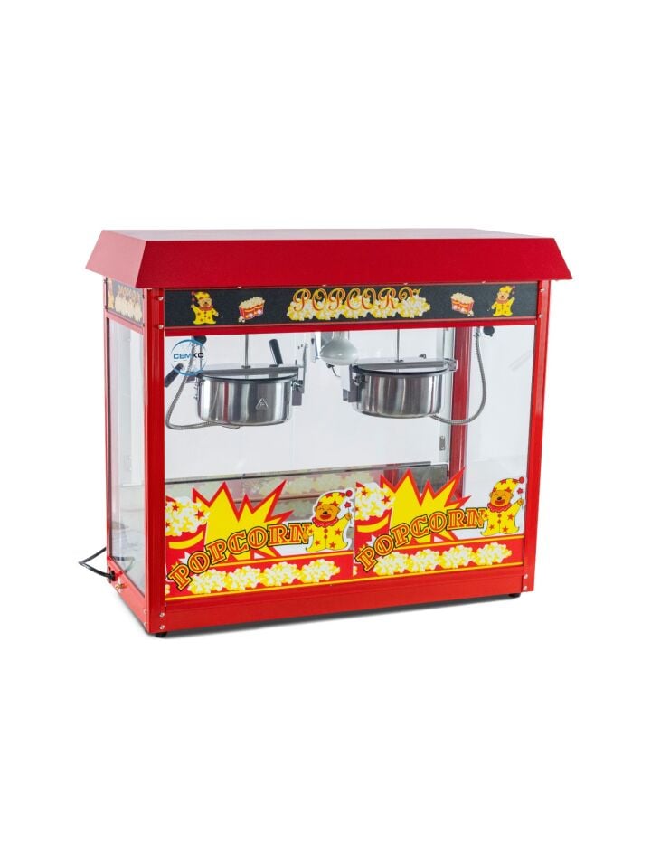 Popcorn Mısır Patlatma Makinası Çift Tavalı (Model Iğdır)