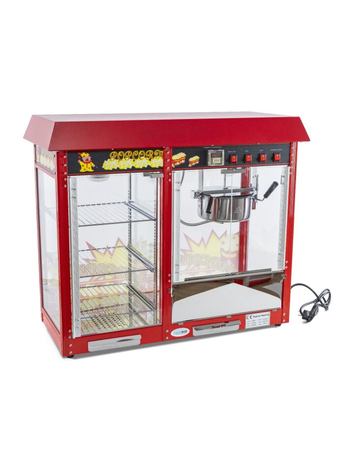 Popcorn ve Mısır Patlatma Makinası Raflı (Model Zeytinli)
