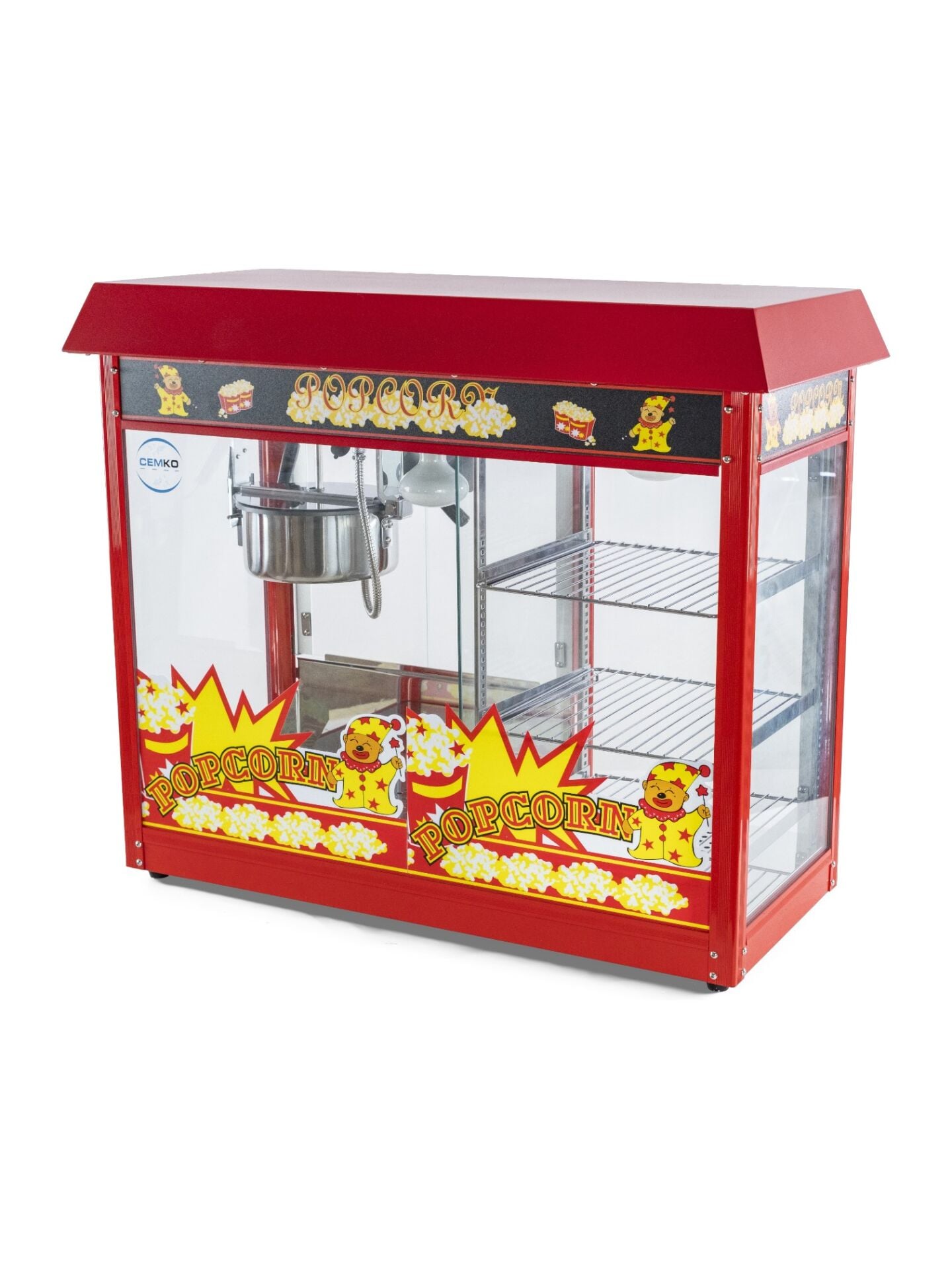 Popcorn ve Mısır Patlatma Makinası Raflı