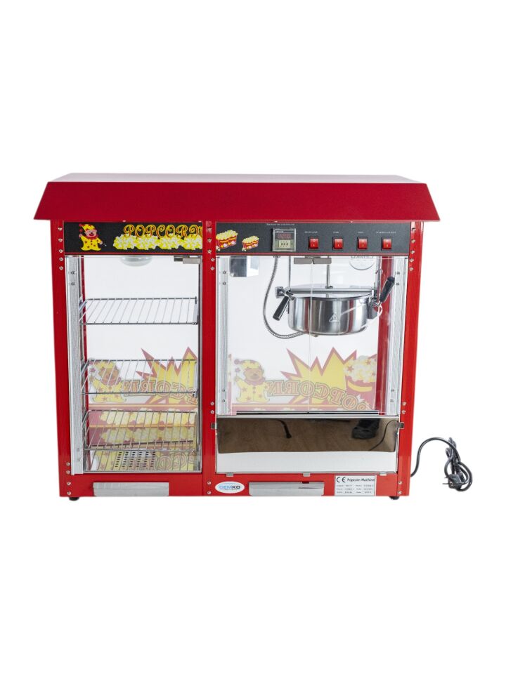 Popcorn ve Mısır Patlatma Makinası Raflı (Model Zeytinli)