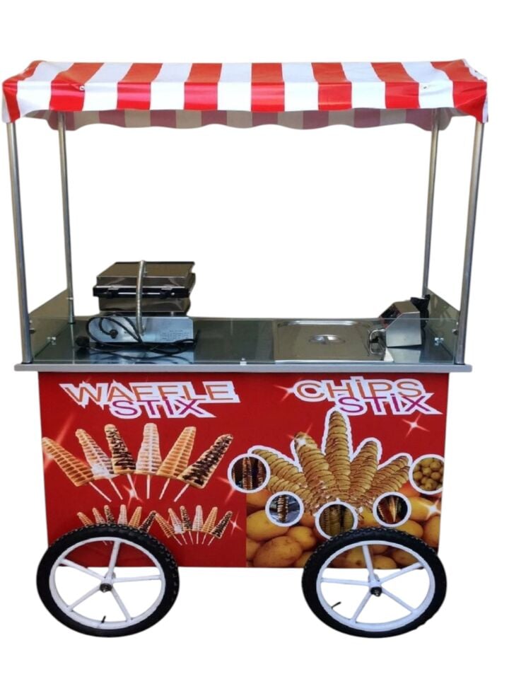 Çubukta Patates ve Çubukta Waffle Arabası (Model Sivas) 60x120