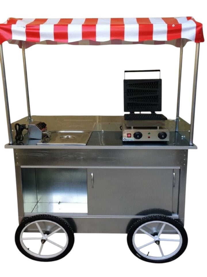 Çubukta Patates ve Çubukta Waffle Arabası (Model Sivas) 60x120
