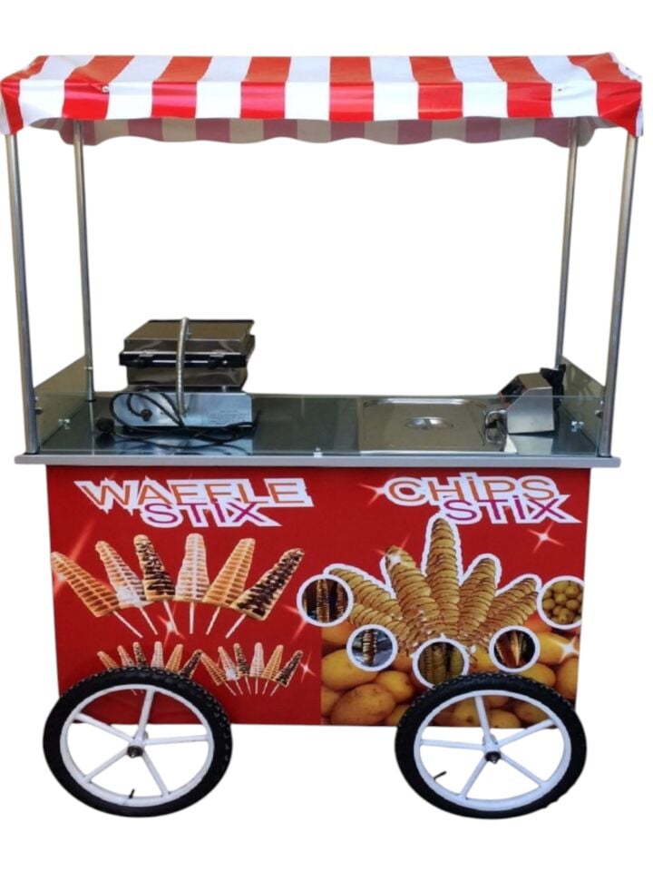Çubukta Patates ve Çubukta Waffle Arabası (Model Sivas) 60x120