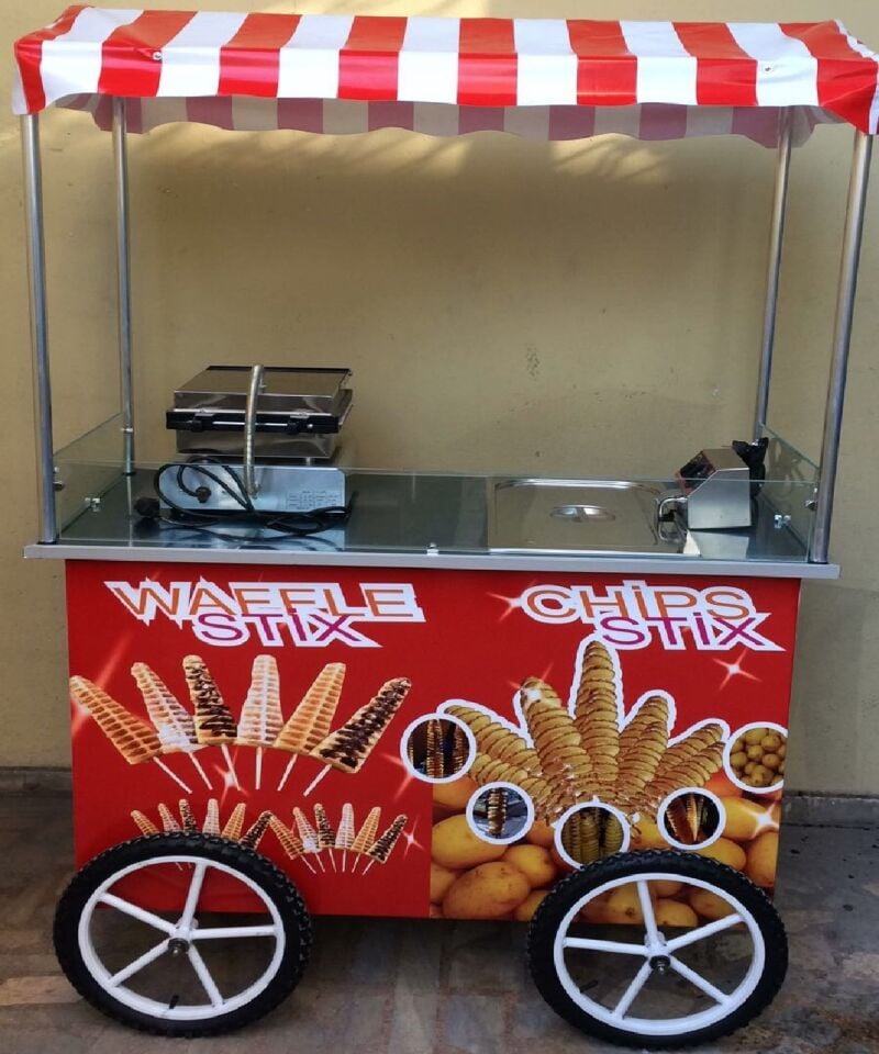 Çubukta Patates ve Çubukta Waffle Arabası (Model Sivas) 60x120