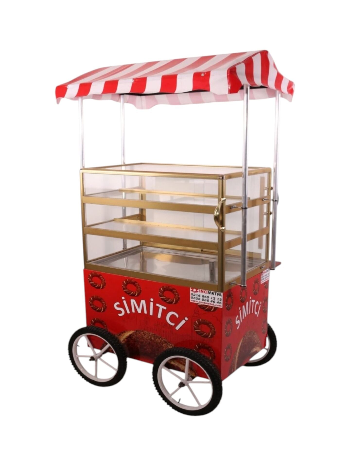 Tenteli Isıtmalı Simit Arabası (Model Esenler)