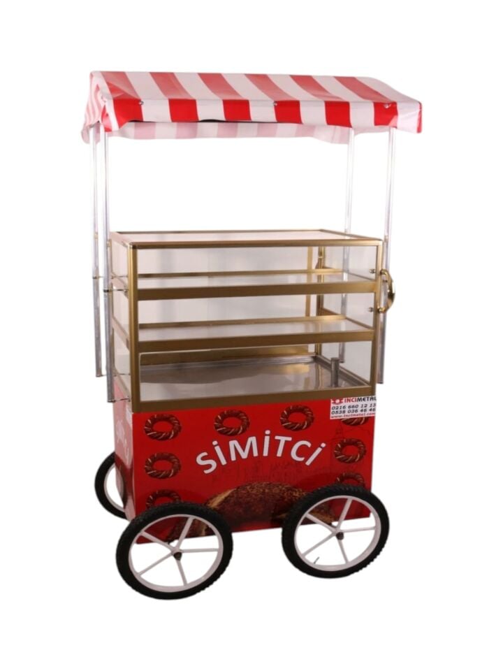 Tenteli Isıtmalı Simit Arabası (Model Esenler)