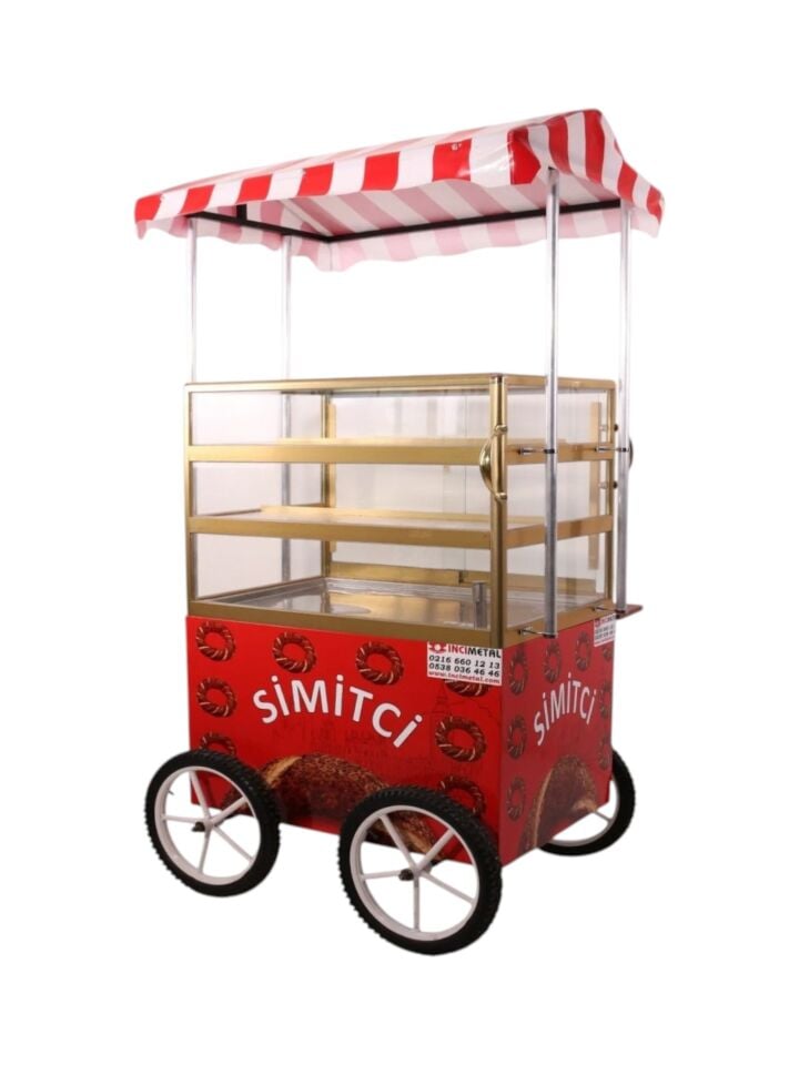 Tenteli Isıtmalı Simit Arabası (Model Esenler)
