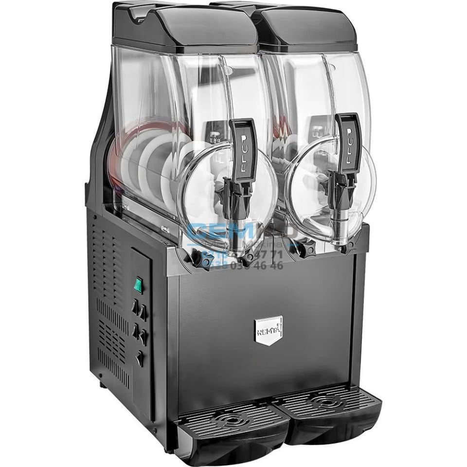 İkili Royal Slush Makinesi 12+12 lt - ST42  (Buzlaş-Karlamaç)