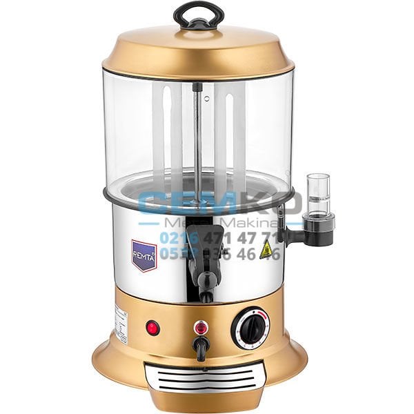 Gold Model Sahlep ve Sıcak Çikolata Makinesi 5 litre