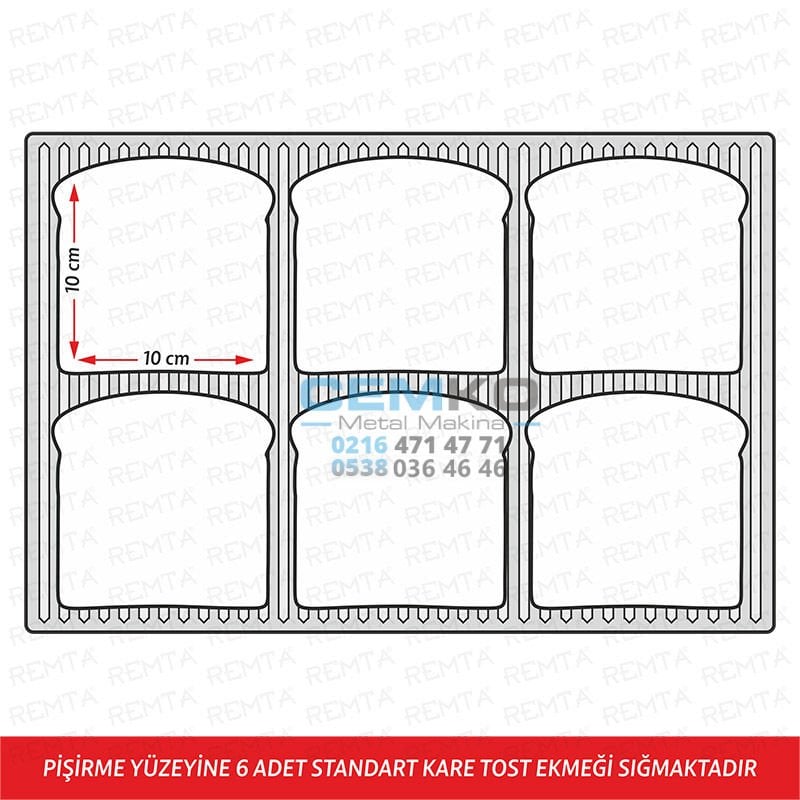 12 Dilim Tost Makinası Elektrikli Sanayi Tipi