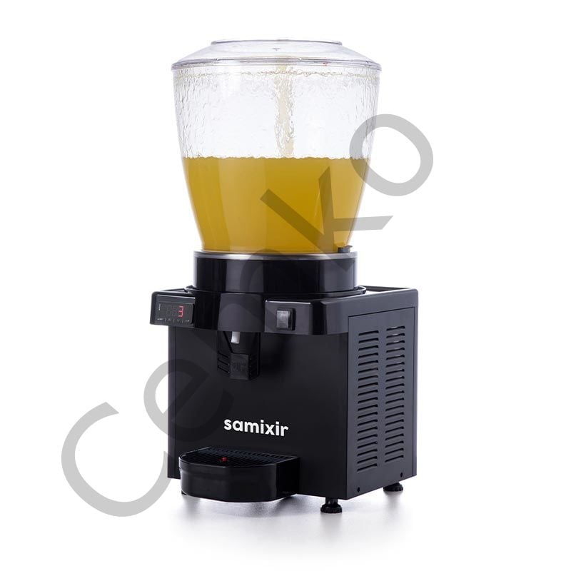 Panoramik 22L Fıskiyeli Soğuk İçecek Dispenseri S22 Limonata Şalgam Suyu Makinesi