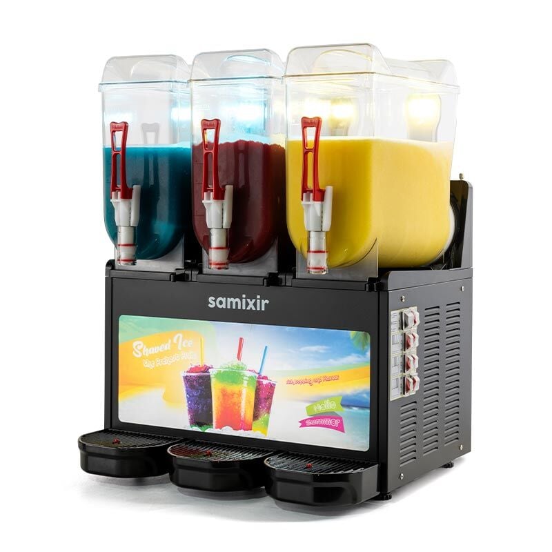 SLUSH Triple Allure Meyve Suyu Dispenseri 12L+12L+12L Buzlaş Makinesi