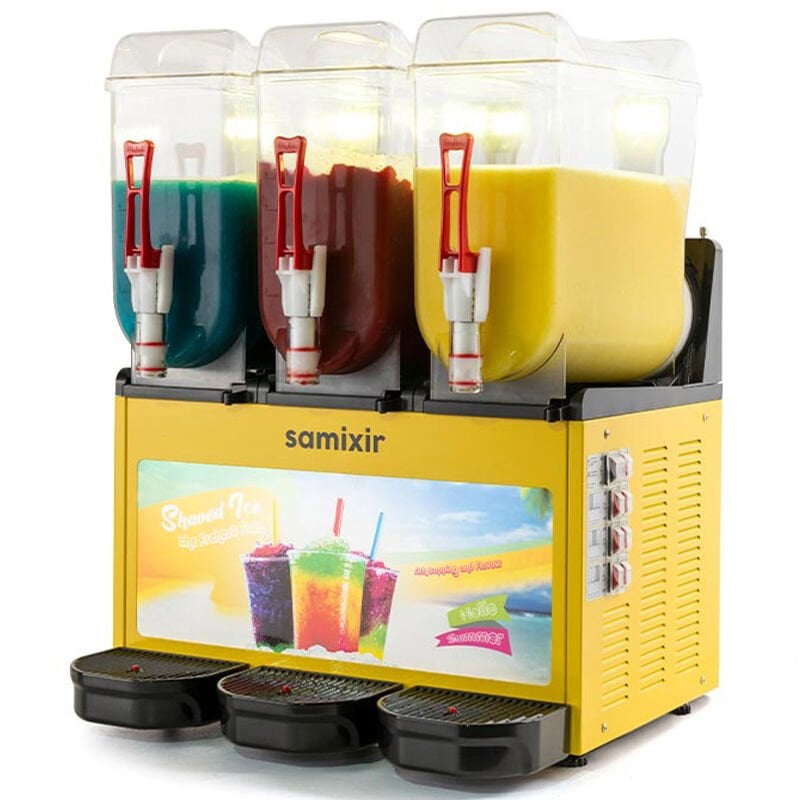 SLUSH Triple Allure Meyve Suyu Dispenseri 12L+12L+12L Buzlaş Makinesi