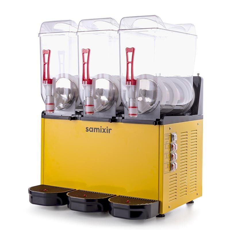 Slush Triple Meyve Suyu Dispenseri 12L+12L+12L Buzlaş Makinesi