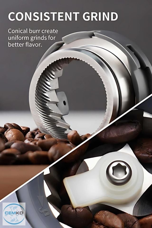 Vosco Dijital Espresso Kahve Değirmeni ve Öğütücü