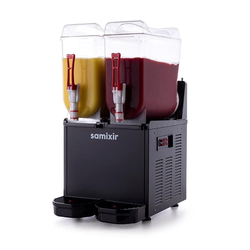 Slush Twin Meyve Suyu Dispenseri 12L+12L Buzlaş Makinesi