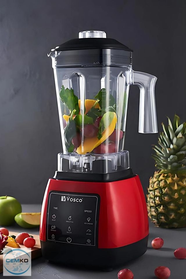 Bar Blender Vosco Home Pro Blender 1600W 2L Kırmızı