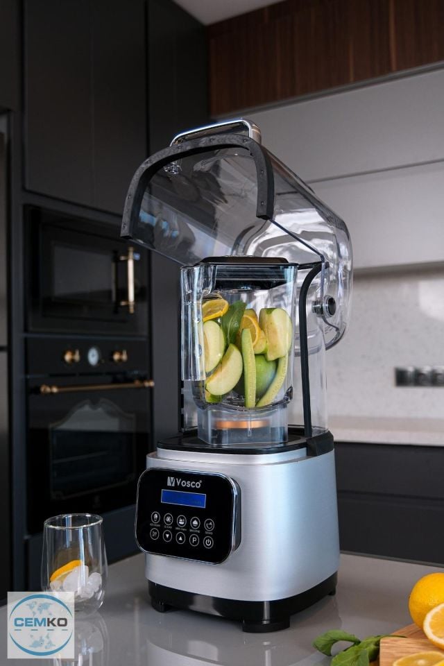 Bar Blender Pro Kapaklı 2 Lt Buz Kırıcılı 2200W Vosco Marka