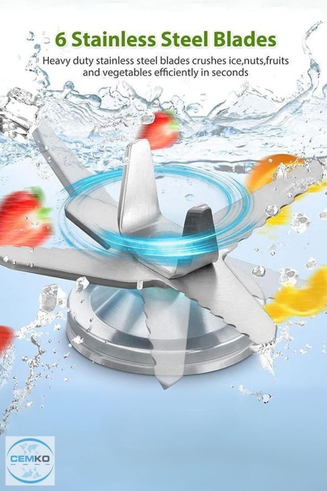 Bar Blender Pro Kapaklı 2 Lt Buz Kırıcılı 2200W Vosco Marka