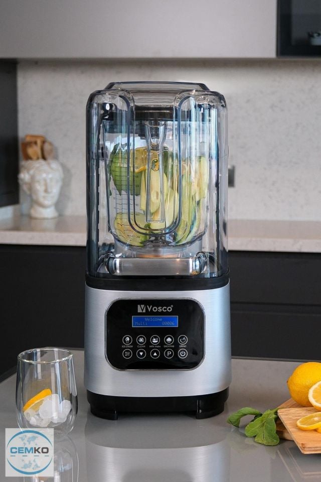 Bar Blender Pro Kapaklı 2 Lt Buz Kırıcılı 2200W Vosco Marka