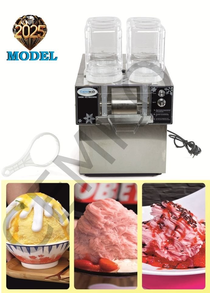 Kar Dondurma Makinesi Snow Flake Maker Makinesi Kar Buz Traş Dondurma Makinesi Cemko Kalitesiyle Sizlerle (MODEL ADANA)
